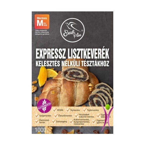 SZAFI FREE EXPRESSZ LISZTKEVERÉK KELESZTÉS NÉLKÜLI TÉSZTÁKHOZ 1000 G