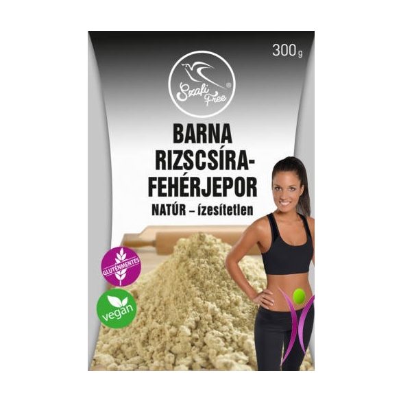 SZAFI FREE BARNA RIZSCSÍRA-FEHÉRJEPOR NATÚR- ÍZESÍTETLEN 300G